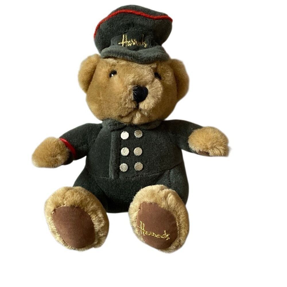 Harrods Knightsbridge Greenman Bear Plush Toy England Soldier Buckingham Guard